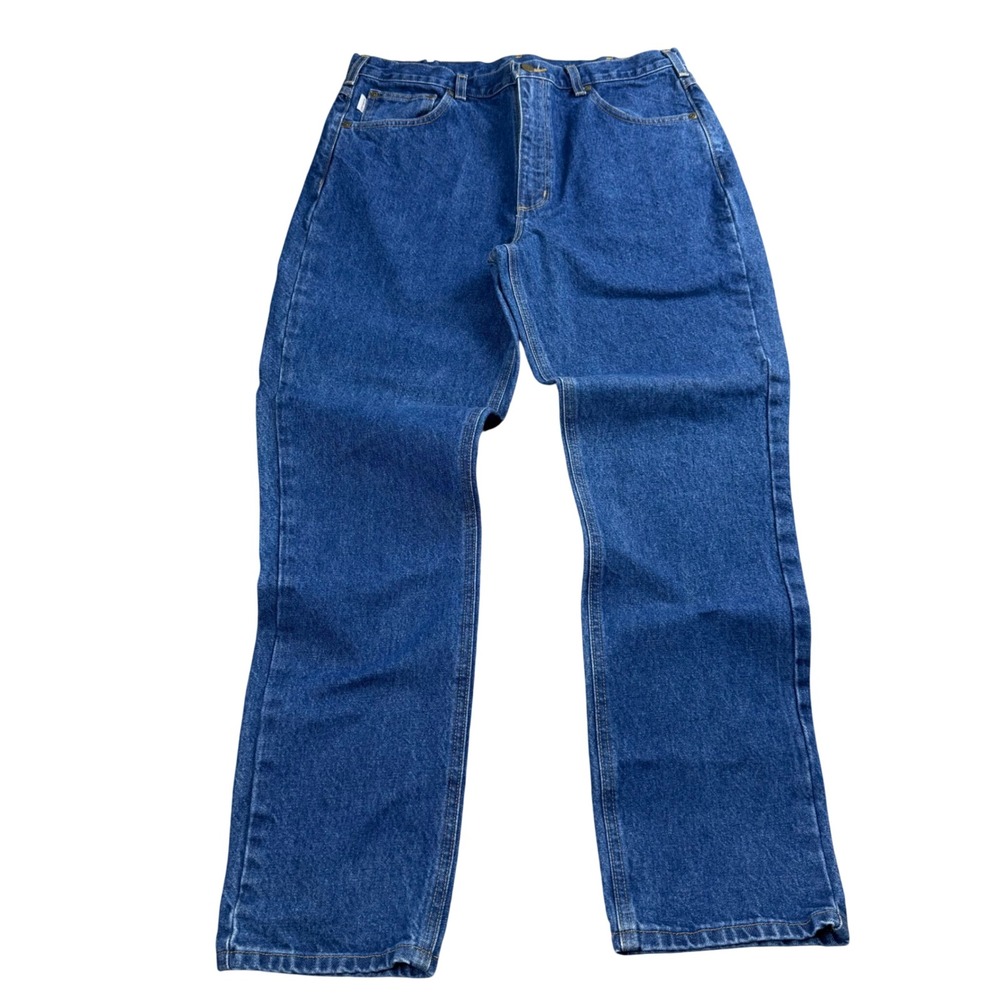 Carhartt B18-DST Traditional Fit Jeans Mens 34x32 Dark Stone Blue Denim Workwear
